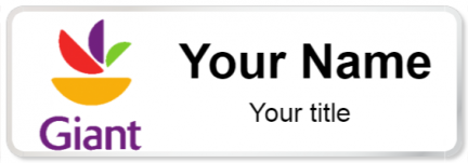 Custom name badges for Giant Food