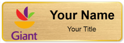 Custom name badges for Giant Food