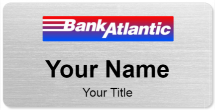 Custom name badges for Bank Atlantic