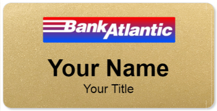 Custom name badges for Bank Atlantic