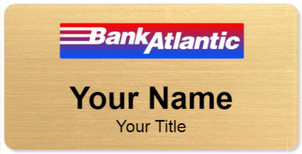 Custom name badges for Bank Atlantic