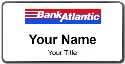 Custom name badges for Bank Atlantic