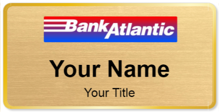 Custom name badges for Bank Atlantic
