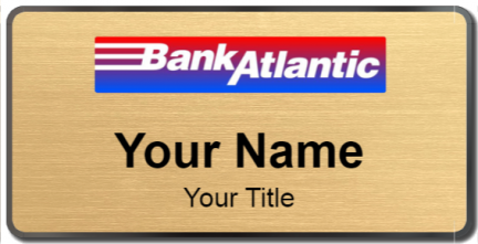 Custom name badges for Bank Atlantic