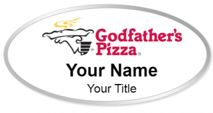 Custom name badges for Godfathers Pizza