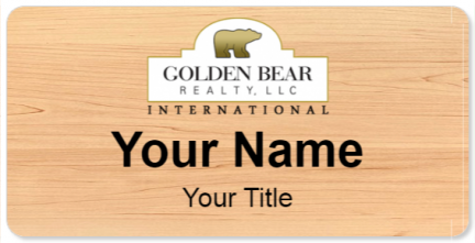 Custom name badges for Golden Bear Realty