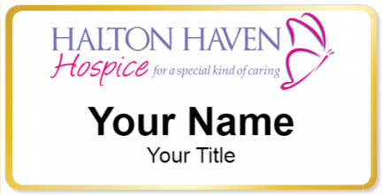 Custom name badges for Halton Haven Hospice