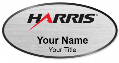 Custom name badges for Harris Corporation