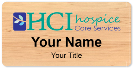 Custom name badges for HCI Hospice Care Services