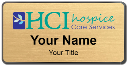 Custom name badges for HCI Hospice Care Services