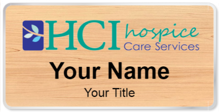 Custom name badges for HCI Hospice Care Services