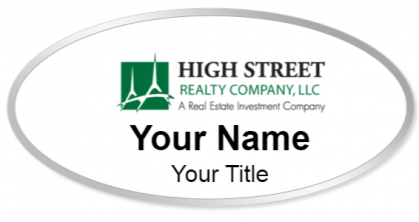 Custom name badges for High Street Realty Company