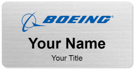 Custom name badges for Boeing