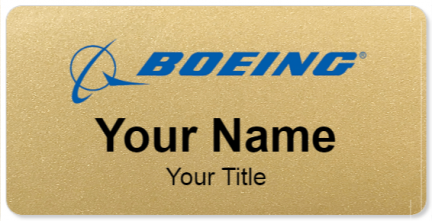 Custom name badges for Boeing