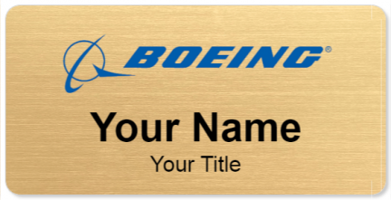 Custom name badges for Boeing