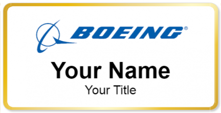 Custom name badges for Boeing