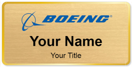 Custom name badges for Boeing