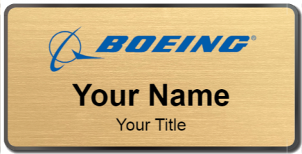 Custom name badges for Boeing