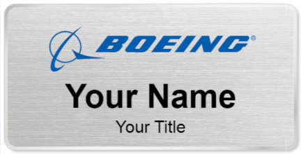 Custom name badges for Boeing