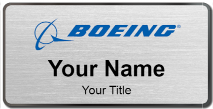 Custom name badges for Boeing