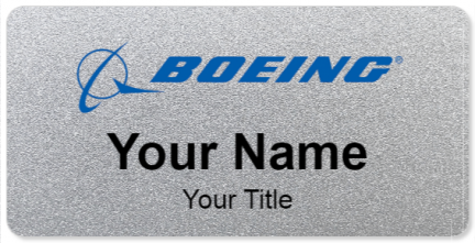 Custom name badges for Boeing