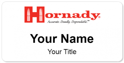 Custom name badges for Hornady Manufacturing Company