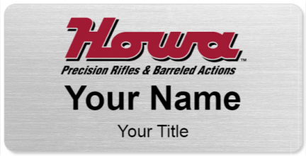 Custom name badges for Howa Rifles