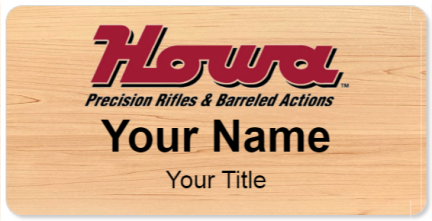 Custom name badges for Howa Rifles