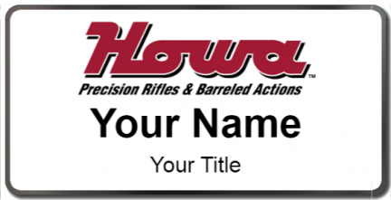 Custom name badges for Howa Rifles