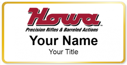 Custom name badges for Howa Rifles