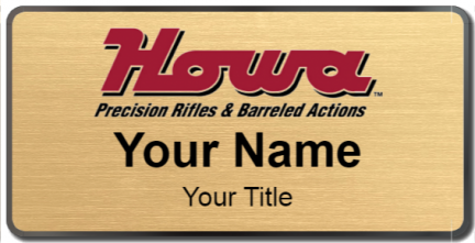 Custom name badges for Howa Rifles