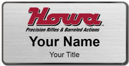 Custom name badges for Howa Rifles