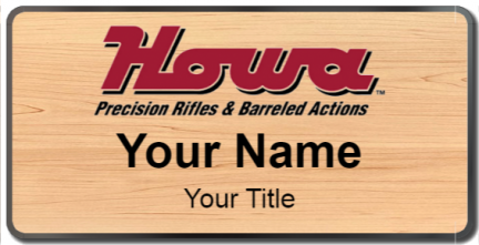 Custom name badges for Howa Rifles