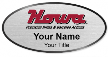 Custom name badges for Howa Rifles