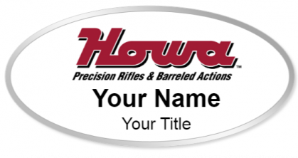 Custom name badges for Howa Rifles