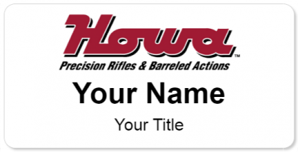 Custom name badges for Howa Rifles