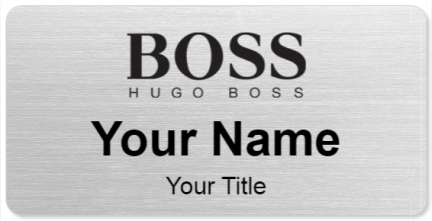 Custom name badges for HUGO BOSS