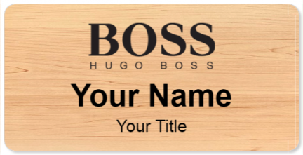 Custom name badges for HUGO BOSS