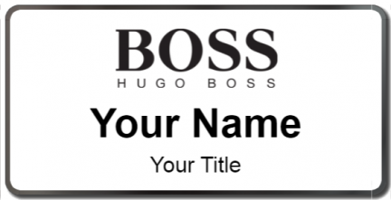 Custom name badges for HUGO BOSS