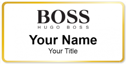 Custom name badges for HUGO BOSS