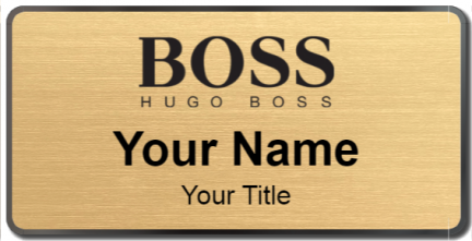 Custom name badges for HUGO BOSS