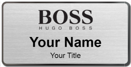 Custom name badges for HUGO BOSS