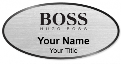Custom name badges for HUGO BOSS