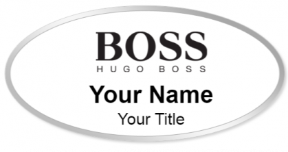 Custom name badges for HUGO BOSS