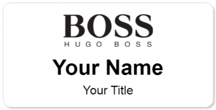 Custom name badges for HUGO BOSS