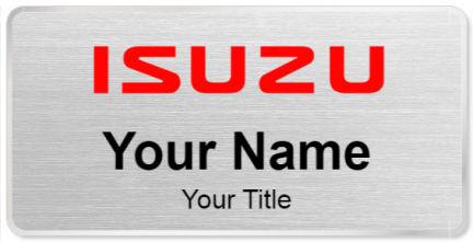 Custom name badges for Isuzu Motors