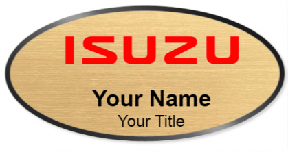 Custom name badges for Isuzu Motors
