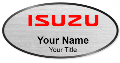 Custom name badges for Isuzu Motors