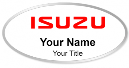 Custom name badges for Isuzu Motors