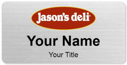 Custom name badges for Jasons Deli